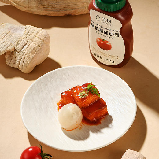 【有机鲜番茄75%】应物有机番茄酱沙司200g/瓶0添加防腐剂宝宝家用挤压瓶蕃茄酱拌面蘸食 商品图2