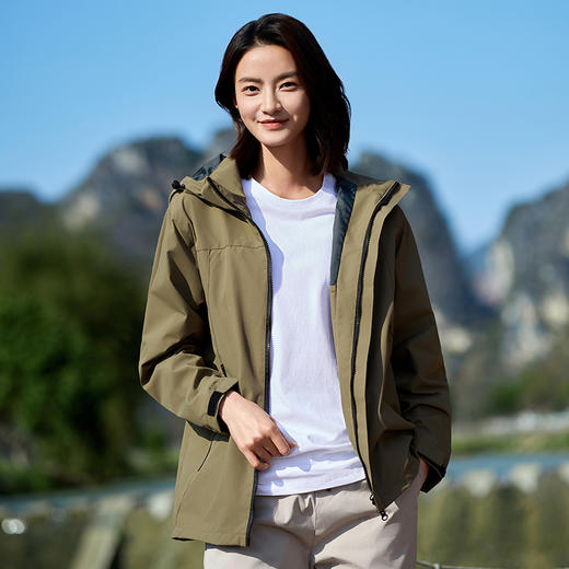 春秋季新款爆款户外山系时尚外套 防静电 防风 防水 防污 情侣款休闲薄外套 9099 商品图1