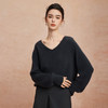 QG643斯尔丽2025新款含山羊绒V领柔软舒适女士纯色软糯高级针织衫上衣 商品缩略图9