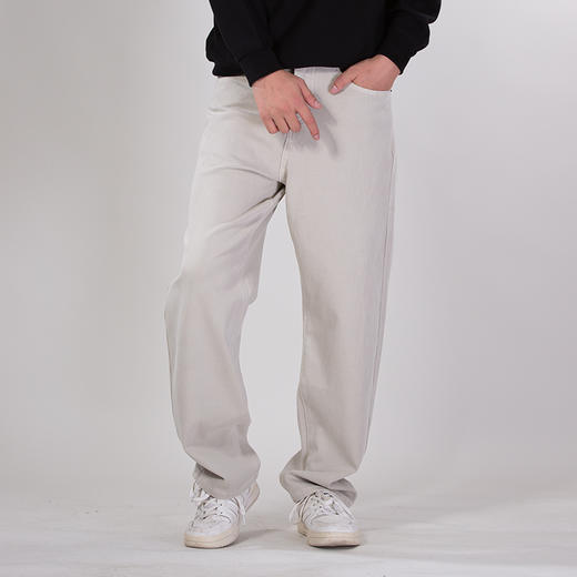 DRONKOO 2025 正常腰表袋内嵌微弹中厚牛仔长裤 商品图1