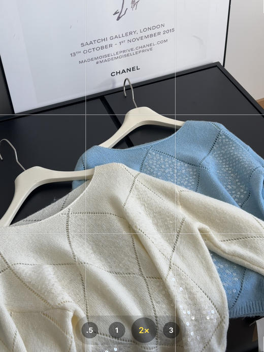 波光粼粼感镂空亮片浣熊羊毛衫 商品图7