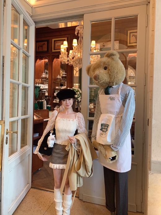 金蘑菇菇 无与伦比的美丽 / 日常甜美感 舒适打揽露肩衬衫 商品图7