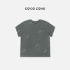 COCO ZONE 圆领简约口袋上衣纯色做旧百搭短袖T恤24C10042 商品缩略图1