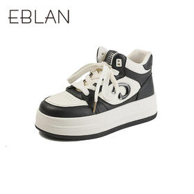 伊伴冬季厚底休闲运动靴街头潮范女时尚休闲鞋B25580922