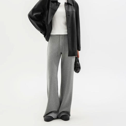 老米优品🎈 3-5天发！巨显瘦~~《裸感空气层超模高弹直筒裤》高腰直筒，塑性显高！！抽绳设计，裸感无压痕，加高腰线护腰收腹~ 商品图9