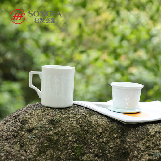 竹影清风玲珑盖杯 商品图4