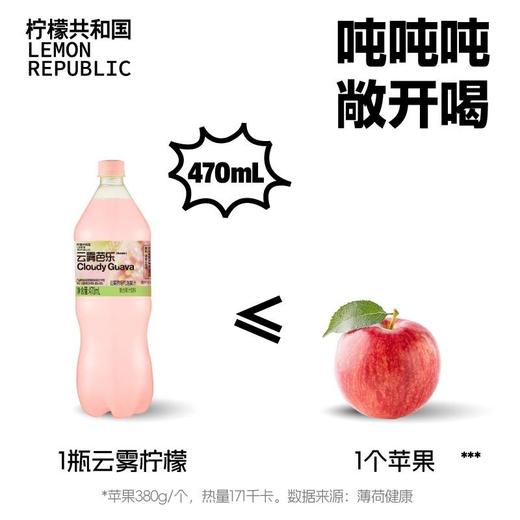 柠檬共和国 气泡果汁饮料 470ml*6瓶 柠檬汽水夏日清爽解腻饮品 商品图1