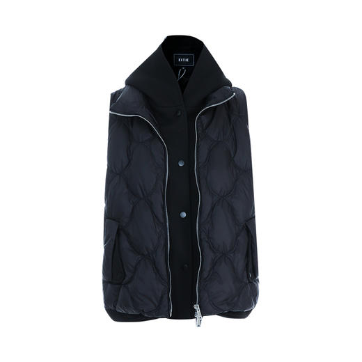 EITIE爱特爱冬季新款时尚保暖防风显瘦连帽马甲羽绒服7911602 商品图5