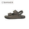 千百度夏季脚感舒适勃肯凉鞋男鞋A25389569 商品缩略图1