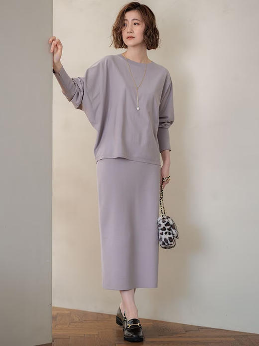 23区日系春季通勤宽松版混纺圆领套头针织衫内搭编织衫商场同款 商品图3