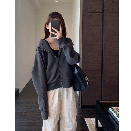 高品质五明治空气层面料！2025减龄连帽卫衣女秋新款日韩休闲款！ 商品图1