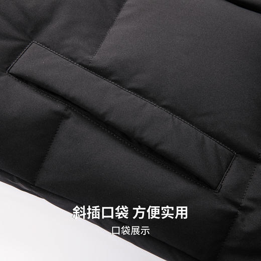 【含鸭绒】圣得西男士2025秋冬款时尚百搭连帽中长款易打理羽绒服 商品图8