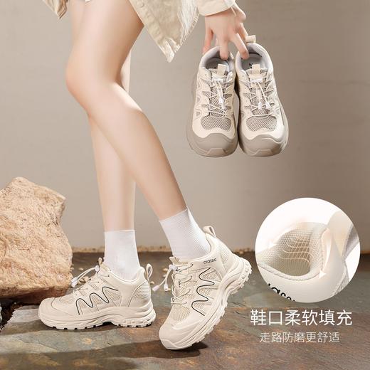 ZHR则则5CM增高山系户外休闲鞋免系带女鞋2025秋季软底显高运动鞋 商品图5