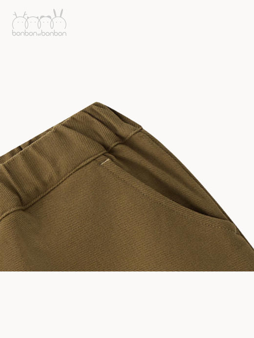 亚麻棕加绒收口长裤 商品图4