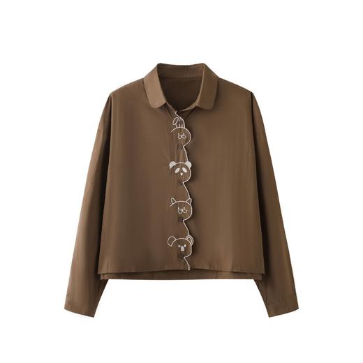 早秋长袖宽松百搭上衣，设计感小众衬衣外套CC2025 商品图4