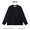 51885SDSA男士秋冬新款痞帅男装韩版竖纹圆领长袖T恤简约情侣时尚上衣 商品缩略图1