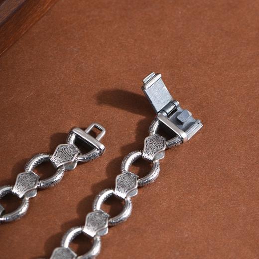 【鼎风‌】S925银复古做旧宽版男款手链【SCH-CK40160-2】 商品图2