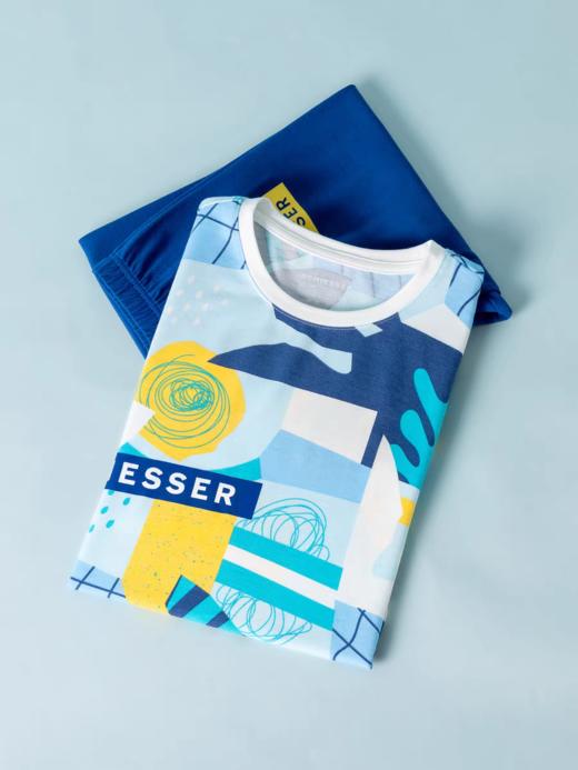 【COOL凉感】SCHIESSER德国舒雅男童COOLMAX凉感吸湿排汗功能面料短袖长裤套装3B/24310H 商品图2