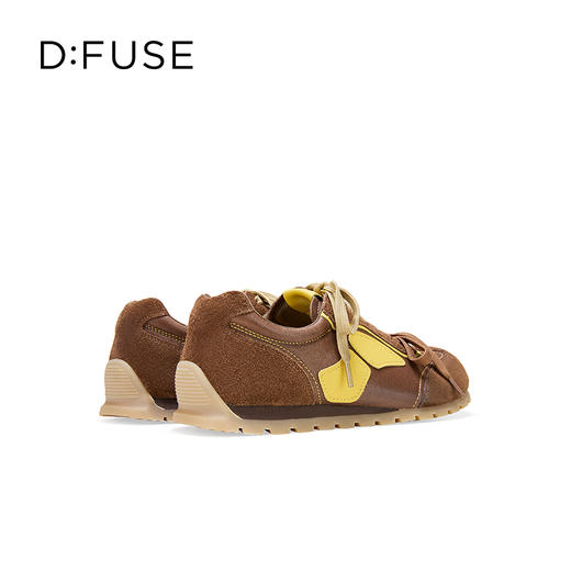 Dfuse迪芙斯2025秋季新款休闲运动鞋复古双鞋带圆头德训鞋DFD3112077 商品图12