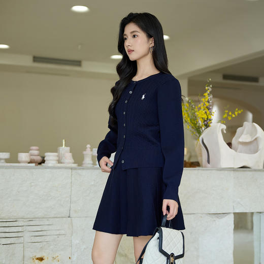 奢姿大码女装2025秋季减龄绣花设计时尚针织衫胖妹妹圆领百搭上衣9453669910A 商品图4