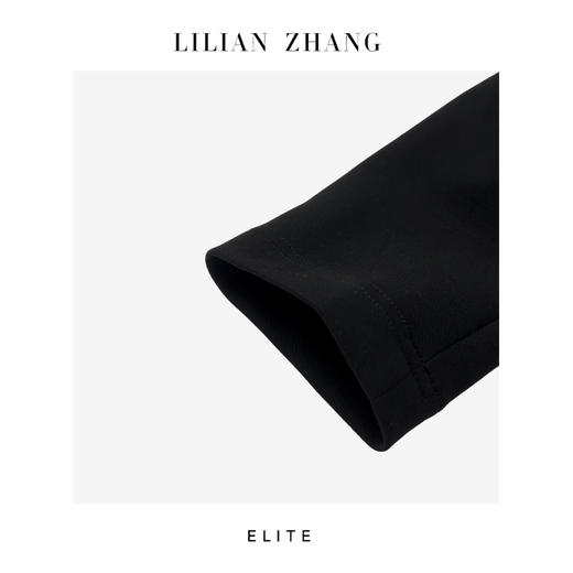 定制—静奢风 —都市摩登—弹力针织羊毛醋酸修身荷叶摆上衣 2502020 商品图2