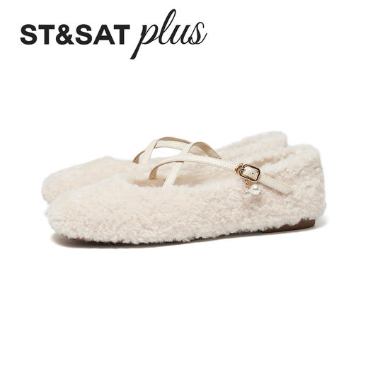 星期六文艺复古风交叉带毛绒玛丽珍SSD4111545 商品图11