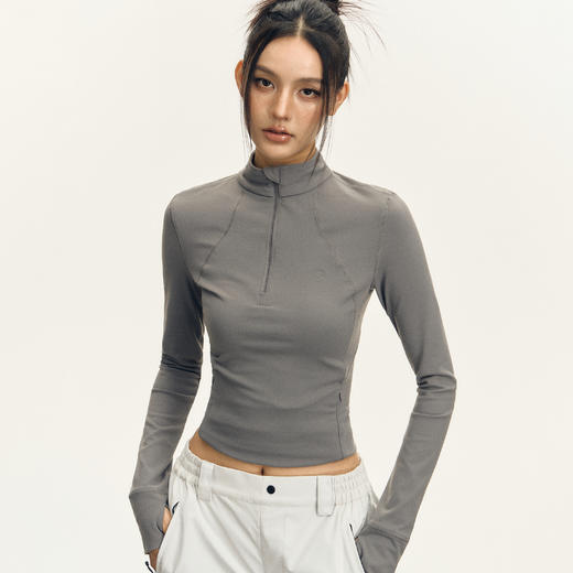 Ariseism 美式复古设计感紧身瑜伽长袖上衣女秋季新款 商品图0