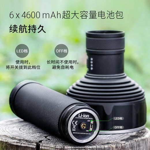 圣火31A强光搜索手电大型救援探洞大手电 商品图2