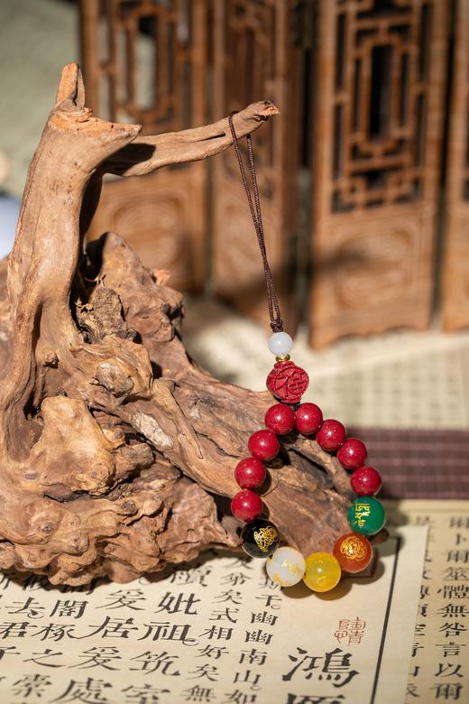 【朱砂 挂饰】包包配饰、钥匙配饰~高含量朱砂，求好运，“戴”好运，得好运！湖南湘西朱砂原石 商品图1