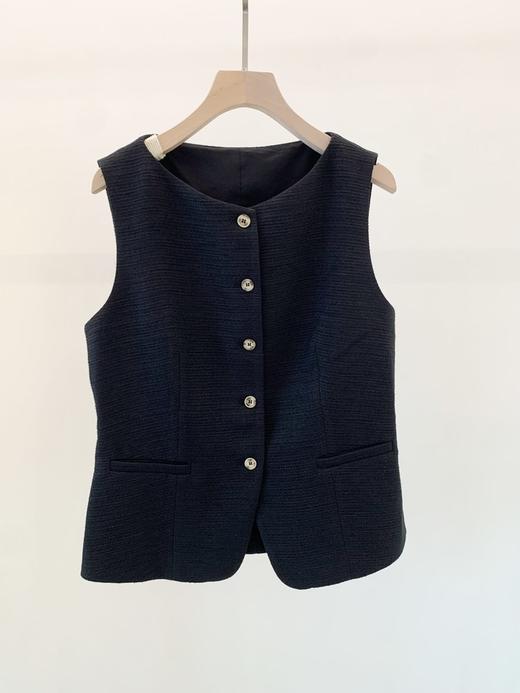 【高品质私服】【ZZ肌理感黑色马甲+半裙】立裁式超短版型，不过分紧勒，却精细托起腰线G1548/G1547-CC【无标出货 介意慎拍】 商品图8