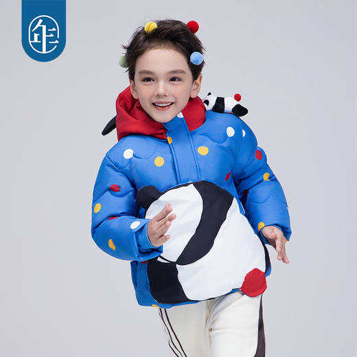 年衣童装儿童羽绒服男女童25冬装新款保暖卡通熊猫盼达啵啵羽绒服 商品图1