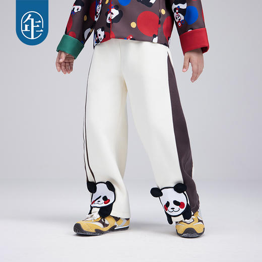 年衣童装男女童裤子25秋冬新款卫裤儿童熊猫甜力盼达长裤 商品图0