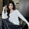奢姿大码女装2025秋季时尚花朵刺绣针织开衫胖妹妹气质减龄上衣9653670299 商品缩略图2