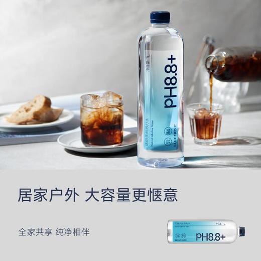 粒刻（ELECTRO X）天然苏打水pH8.8弱碱性1L*9瓶 商品图5