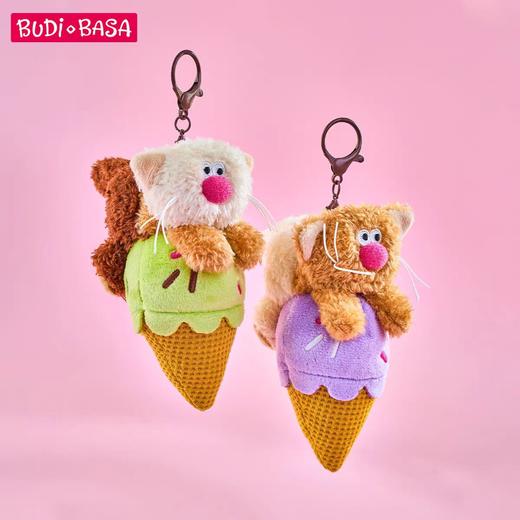4楼Eubelle欧蓓 BUDIBASA巴迪宝思咖啡猫玩偶甜品毛绒玩具钥匙圈 包包挂饰 活动价：78-80元 商品图3