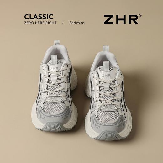 ZHR复古厚底6cm老爹鞋女鞋2025秋季网面透气运动鞋轻便增高休闲鞋 商品图5