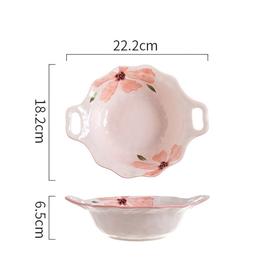 冠祥222mm印纹双耳碗