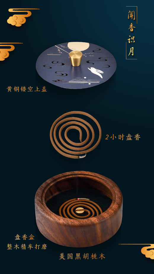 闻香识月——越南土沉&印度老山檀礼盒套组 商品图4