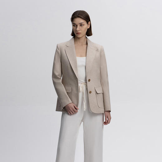 COCO ZONE&刘一一法式高级感西装外套通勤气质西服上衣24C10104 商品图3