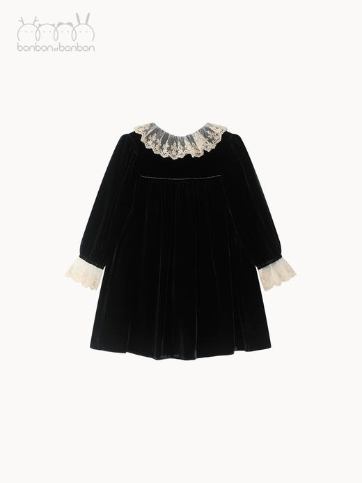 高级丝绒礼服裙 商品图0