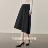【内购】【斜裁设计】通勤梨型身材弹力腰宽松显瘦厚实保暖针织A字半身裙-153QG2898 商品缩略图1