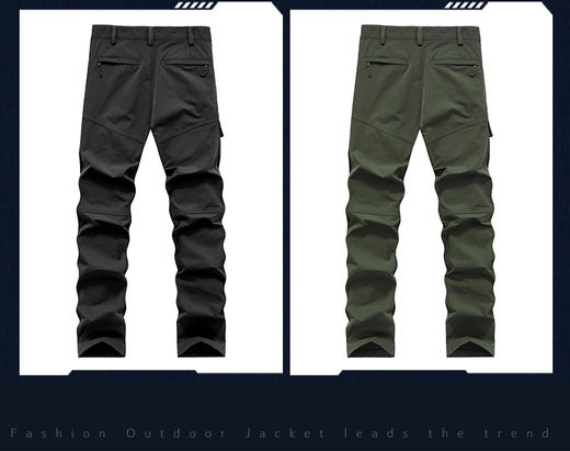 2025新款冲锋裤男士户外工装裤 舒适高弹无可挑剔多口袋直筒长裤BK2076-T 商品图5