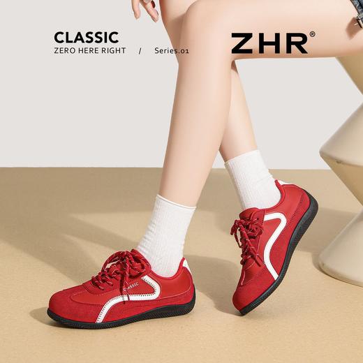 ZHR则则潮流火焰红色阿甘鞋2025秋季新款百搭舒适超软运动休闲鞋 商品图9