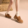 Dfuse迪芙斯2025秋季新款增高厚底袋鼠鞋可拆卸两穿乐福鞋时尚通勤鞋DFD3112046 商品缩略图1
