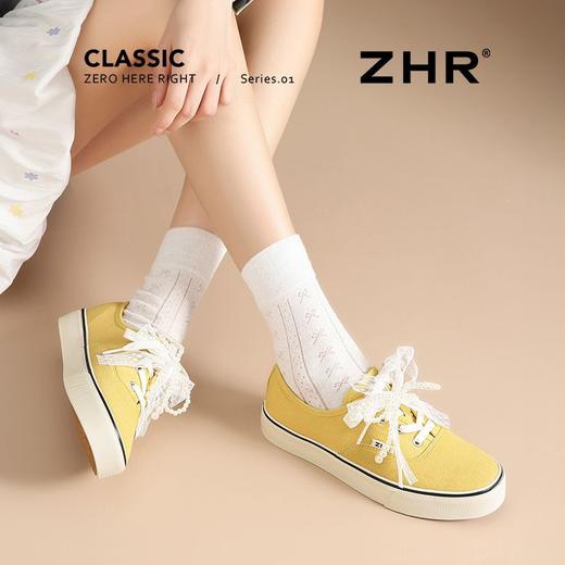ZHR活力黄芭蕾超轻板鞋女2025秋季珍珠网纱帆布鞋超软运动休闲鞋 商品图6