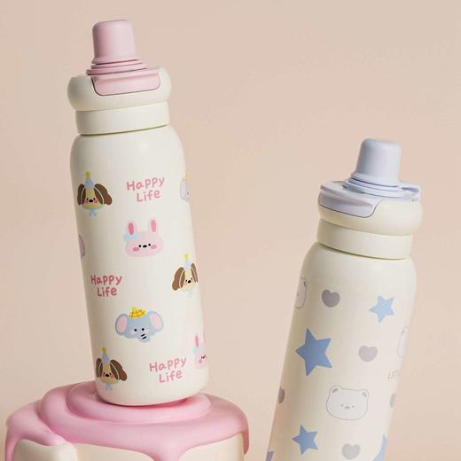 【学生党必备✨】高颜值双饮保温杯🔥316不锈钢水杯， 吸管双饮便携高颜值保温杯子， 316不锈钢+吸管设计，喝水也能萌酷满分💦 超大容量620ML，全天水润不间断！ 商品图3