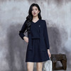 奢姿大码女装2025秋季减龄蝴蝶结海军领两件套胖妹妹时尚针织套装9853994275AB 商品缩略图0
