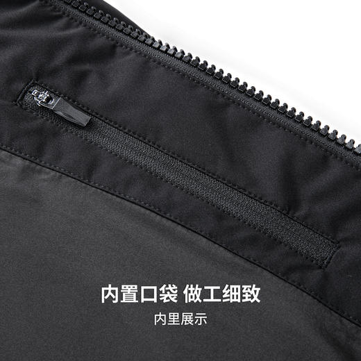 【含鸭绒】圣得西男士2025秋冬款时尚百搭连帽中长款易打理羽绒服 商品图9