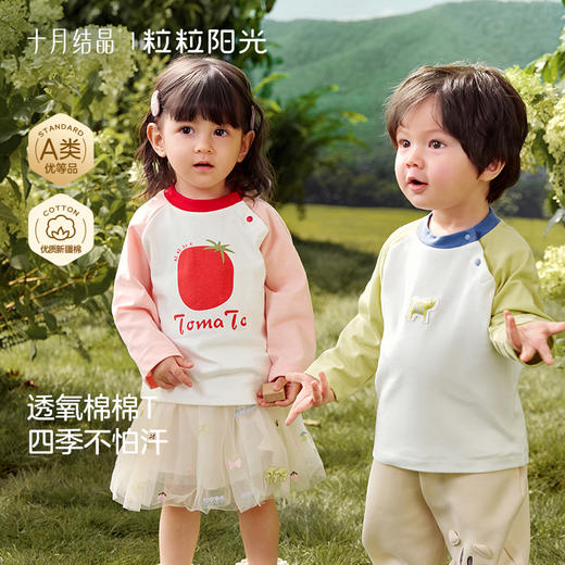 宝宝春秋纯棉长袖上衣T恤 商品图0