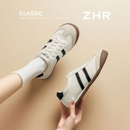 ZHR则则复古德训鞋2025秋季新款软底轻便休闲鞋超百搭透气小白鞋 商品图1